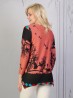 Ladies Trees Printed Knit Fashion Top 